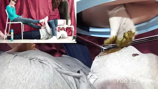 MilanaSmelly - Do a foot massage and eat our shit!