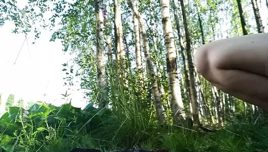 Nastygirl - Parks farting pooping and showing creamy pussy