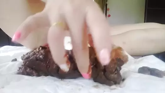 MissAnja - Super Quick Hard Monster Shit On Cute Socks