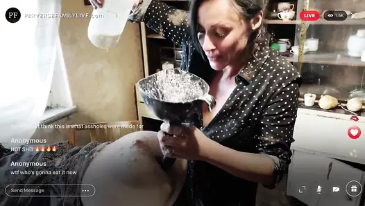 Anal food squirt