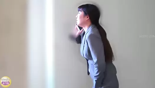 SL-616 09 Office ladies who have reached their excretion holding limits during business meeting. Farting, urinating and pooping