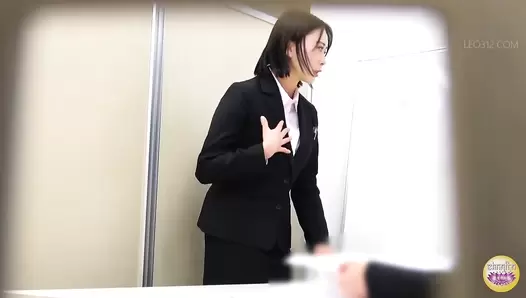 SL-616 01 Office ladies who have reached their excretion holding limits during business meeting. Farting, urinating and pooping