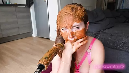 Ninounini - DIRTY BITCH (PUKE / F MACHINE): I'm becoming a REAL shit whore! (SCAT / URO / ANAL / ATP / ATM)