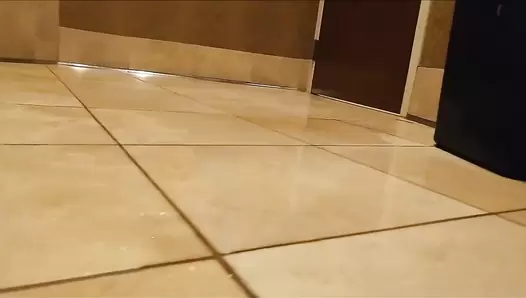 CandieCane - Peeing & Pooping on the Bathroom Floor of a Casino!