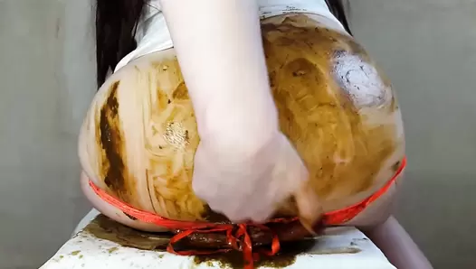 AnnaCoprofield - Orange Panties