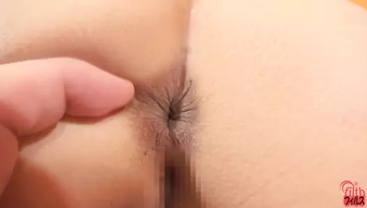 FF-543 06 Anal masturbation, forced enema and excretion with restrained girls
