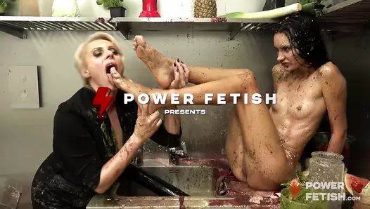 Valentina Sierra Pees All Over the Kitchen