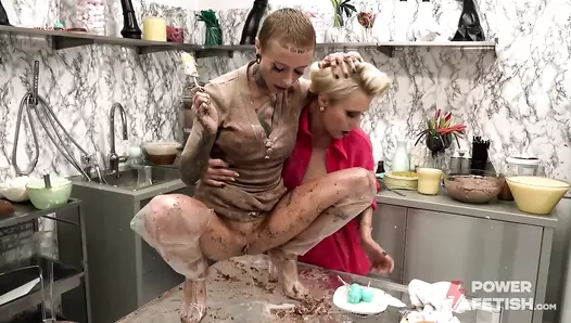 Sasha Beart Pukes on Glass Table
