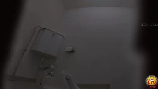 EE-750 05 Girls wearing long boots and shitting at the restroom. VOL. 3