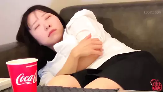 FF-631 06 Drunken woman defecating after enema assault