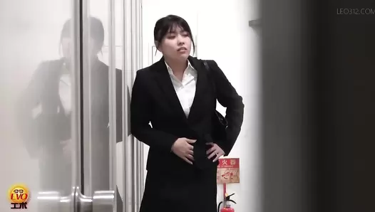 EE-748 05 New office lady’s rite of passage. Groping girls toilet scat assault!