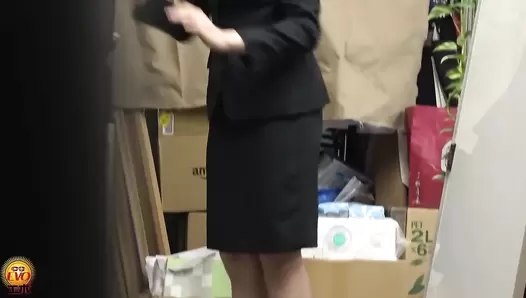 EE-748 01 New office lady’s rite of passage. Groping girls toilet scat assault!