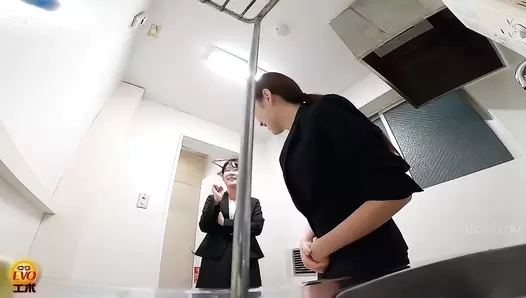 EE-748 01 New office lady’s rite of passage. Groping girls toilet scat assault!
