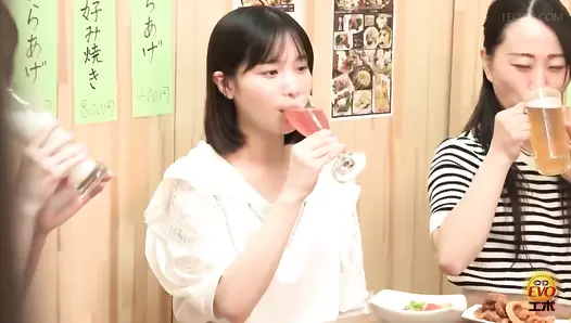 EE-745 02 Drunk girls in izakaya’s toilet: poop scattered all over the place!