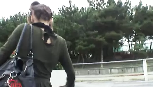 F57 03 Virtual POV excretion shot! Outdoor piss and poop at close range. VOL. 2
