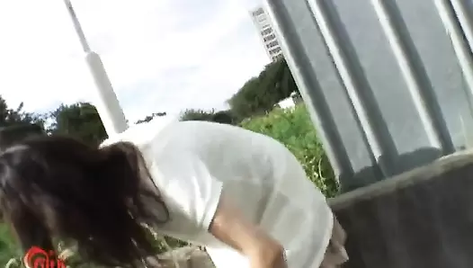 F57 04 Virtual POV excretion shot! Outdoor piss and poop at close range. VOL. 2