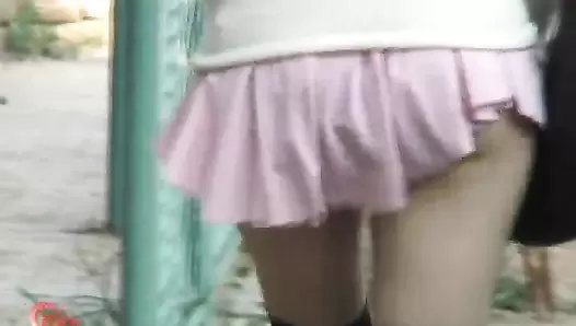 F57 02 Virtual POV excretion shot! Outdoor piss and poop at close range. VOL. 2