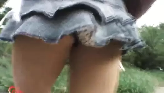 F57 02 Virtual POV excretion shot! Outdoor piss and poop at close range. VOL. 2
