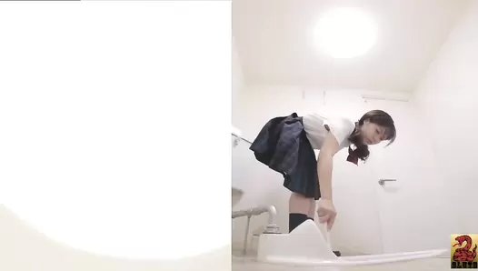 SR088 06 Stool flatulence: constipated schoolgirls farting and pooping on toilet. VOL. 4