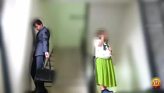EE-742 03 Hidden camera: Thrilling defecation of women dressed as men in the men’s restroom