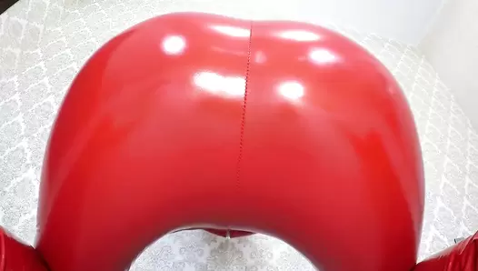 Scatdesire - Latex Shit Feet Smear
