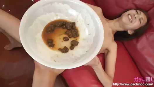 UNKO-92  Poop droppings from Japanese woman with big pointy nipples