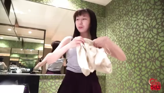 FF-637 04 Her first excretion documentary. VOL. 6 Kaede Amano poops