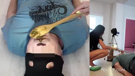 MilanaSmelly - My mouth was completely filled with hard shit