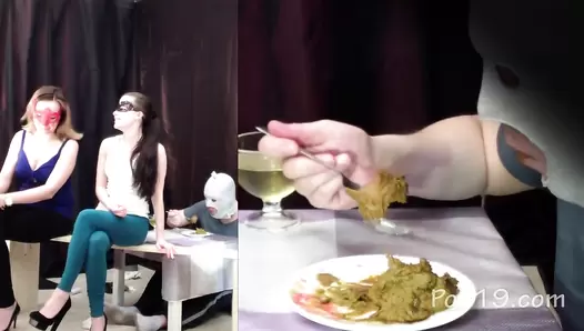 MilanaSmelly - 2 mistresses cooked a delicious shit breakfast for a slave
