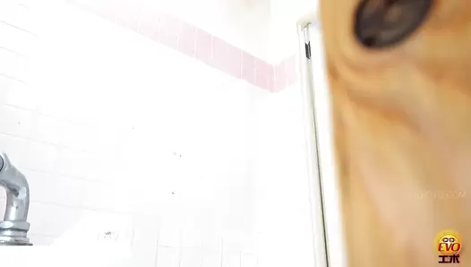 EE-733 07 Hidden camera at the demon guided school. Schoolgirls harassment, diarrhea and fecal leakage