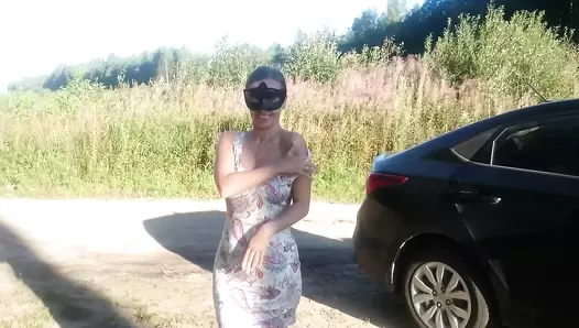 Brown wife - Public madness. Part 1