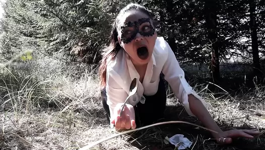 ScatLina - In the woods fetish