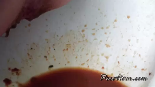 PooAlina - Very smelly enema from Alina