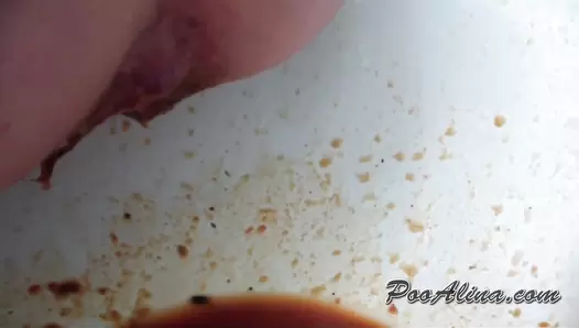 PooAlina - Very smelly enema from Alina