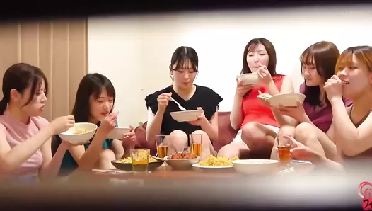 FF-627 04 Party pooping girls at dormitories, training camps, sleepovers ect. Lots of food and lots of poop!