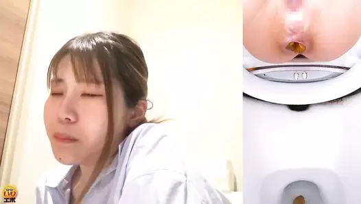 EE-727 07 Hidden camera at the business hotel: Office ladies shit during business trip
