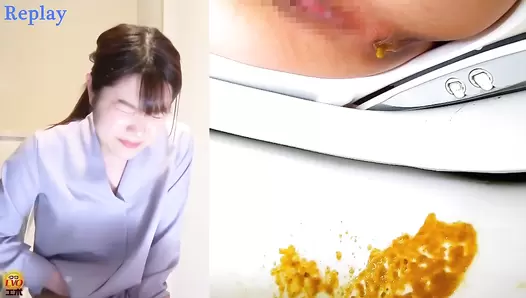 EE-727 06 Hidden camera at the business hotel: Office ladies shit during business trip