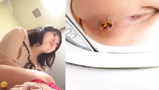 EE-727 04 Hidden camera at the business hotel: Office ladies shit during business trip