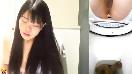 EE-727 03 Hidden camera at the business hotel: Office ladies shit during business trip