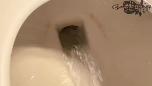 BW Going To Bathroom On Toilet Compilation, Amateur Collection, 