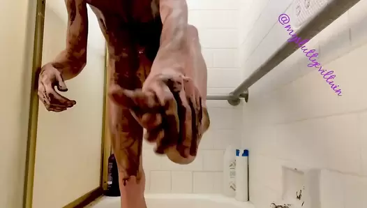 LenaMaek - Dirty Slut Takes SHIT-SMEARING SHOWER