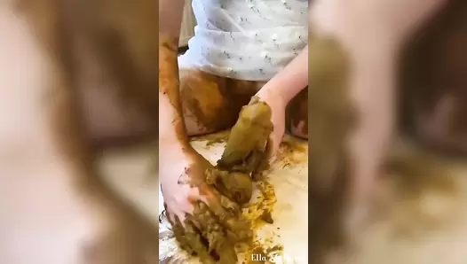 ScatElla - DILDO SHIT FUCKING BLOW JOB