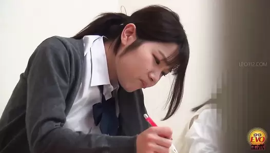 EE-712 03 Obscene scenes of schoolgirls pooping naked with wide opened legs. VOL. 5