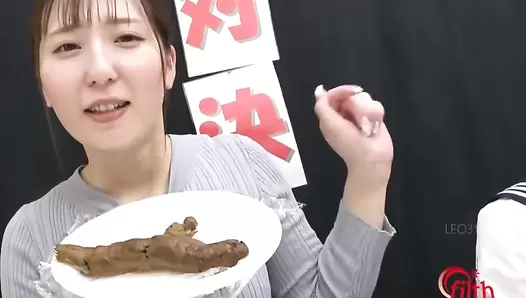 FF-624 05 Female student VS office lady. Exciting pooping showdown