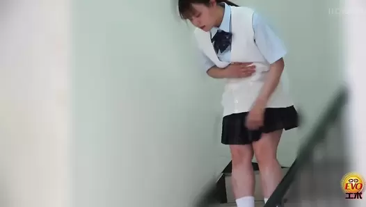 EE-713 04 Hidden shooting of schoolgirls: direct poop leakage with no panties on