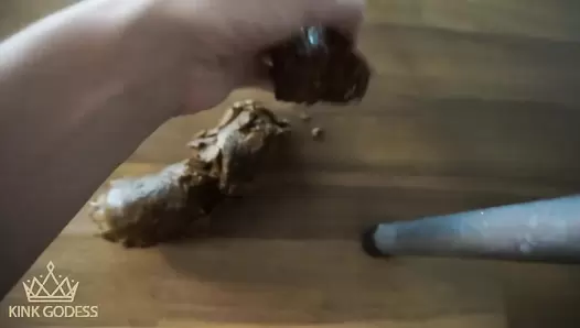 KinkGodess - Tasting precious Scat Turd