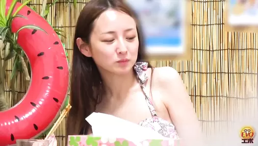 EE-707 02 Hidden camera at the beach house. Swimsuit girls pooping themselves in the summer
