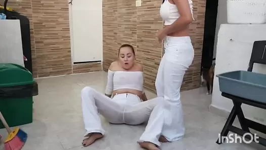 Lauracolin - White clothes sex and fuck