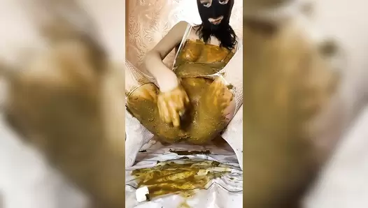 p00girl - Sloppy fisting, sloppy blowjob, slop and smear mess, liquid shit