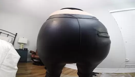 HotScatWife - Leather PANTS POOP PLAY DAY